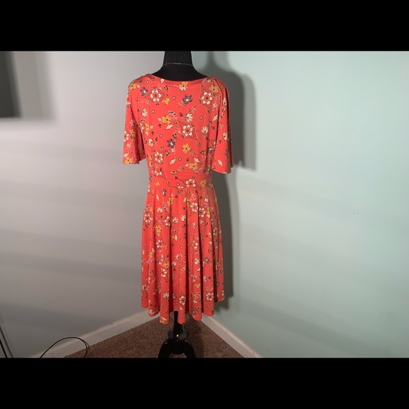 Torrid Beautiful Dark Orange Dress size 0x - Picture 4 of 6